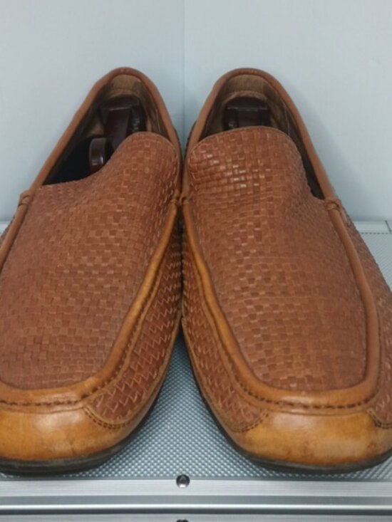 TOMMY BAHAMA Naples Driver Loafers Men\'s 11 M Brown Woven Leather Slip On main image 11